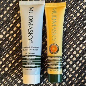 New MUDMASKY Vitamin A Blue Clay Mask & Eye Serum
